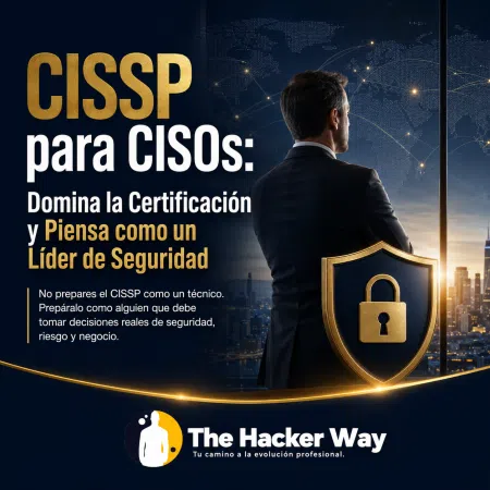 Logotipo de capacitación en certificación CISSP para CISOs en liderazgo y decisiones de seguridad.